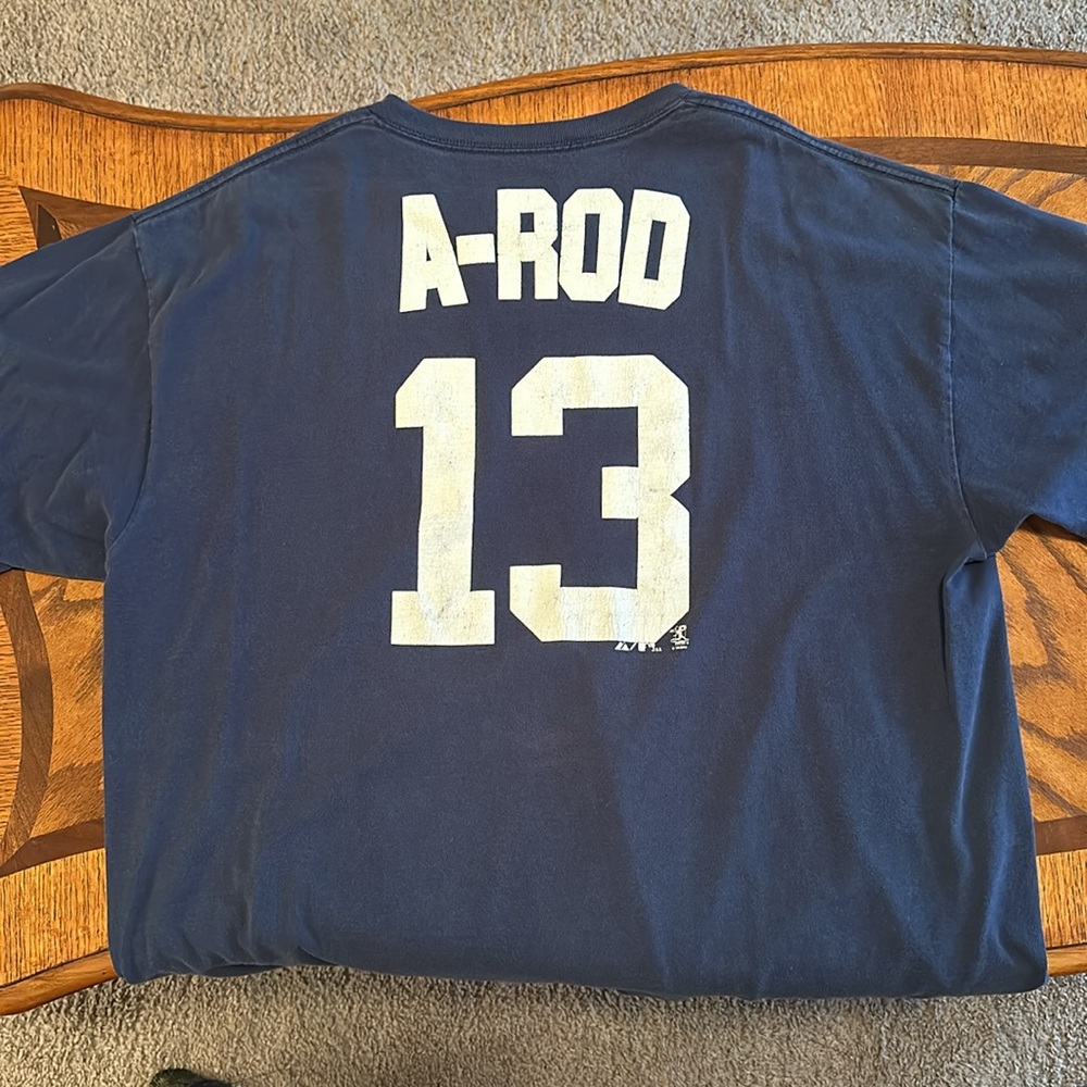 Old School New York Yankees A-Rod Jersey Tee